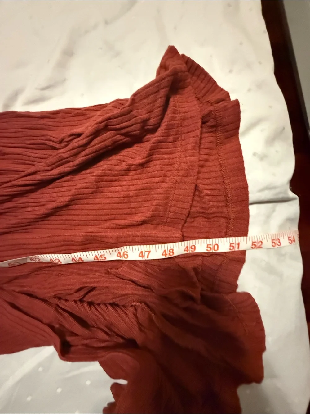 Reformation Rust Ribbed Midi Dress - Picture 4 of 5